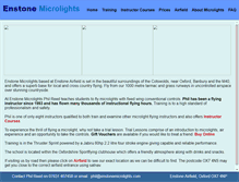 Tablet Screenshot of enstonemicrolights.atspace.co.uk